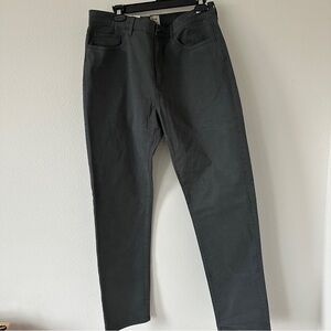 Men’s Huckberry Flint and Tinder Dark Grey Pants Tapered Fit 36 x 34 NWT